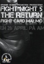 Programblad - Programmes Fight Night 5 the return